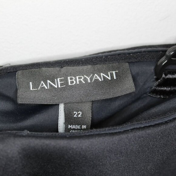 NWT Lane Bryant Off Shoulder Dress Black Scuba Plus Size 22 H10674 - Picture 6 of 12